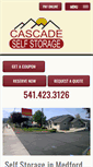 Mobile Screenshot of cascadeselfstorage.com